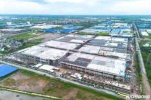 Tiến độ thần tốc trên công trường Nhà máy văn phòng phẩm Deli