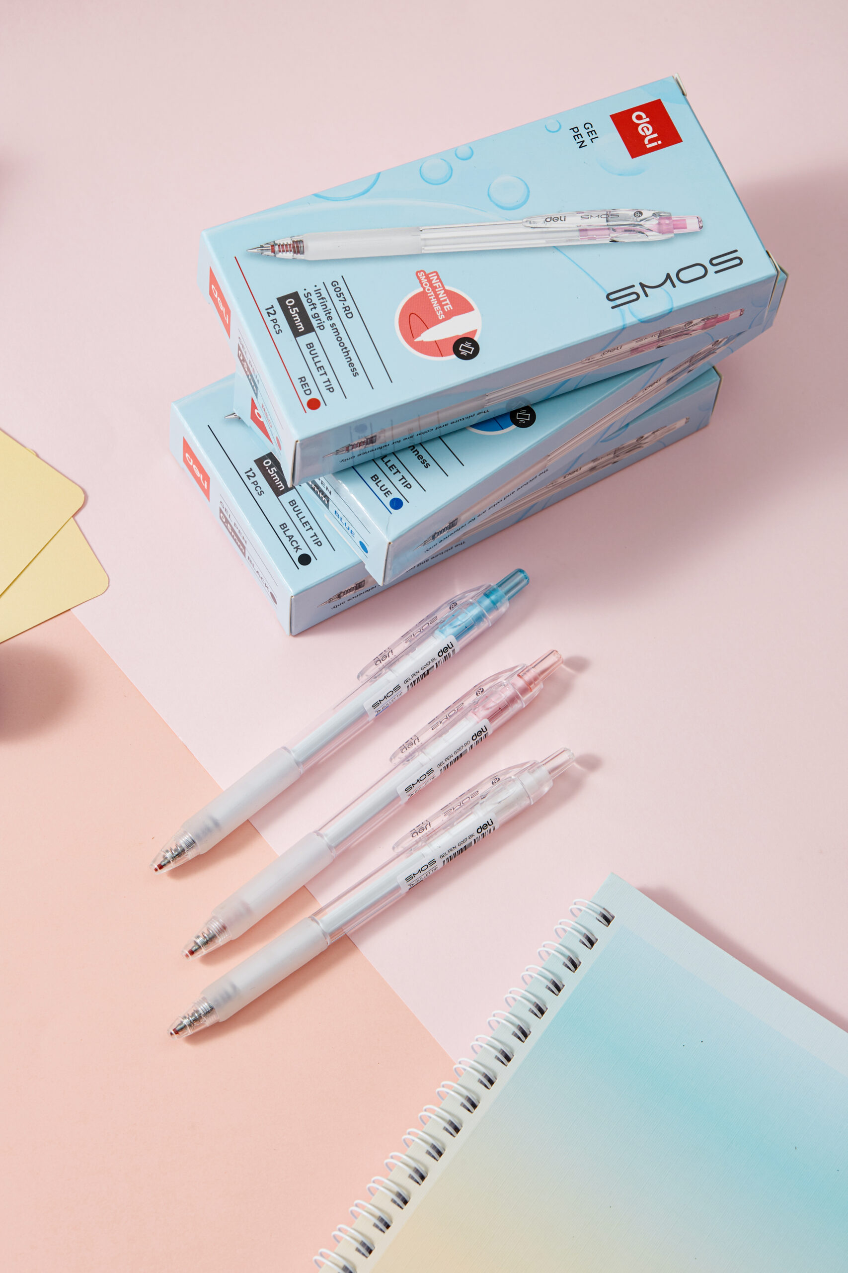 Bút gel bấm siêu trơn Deli EG575 - Viết êm ái tựa như lướt trên mây