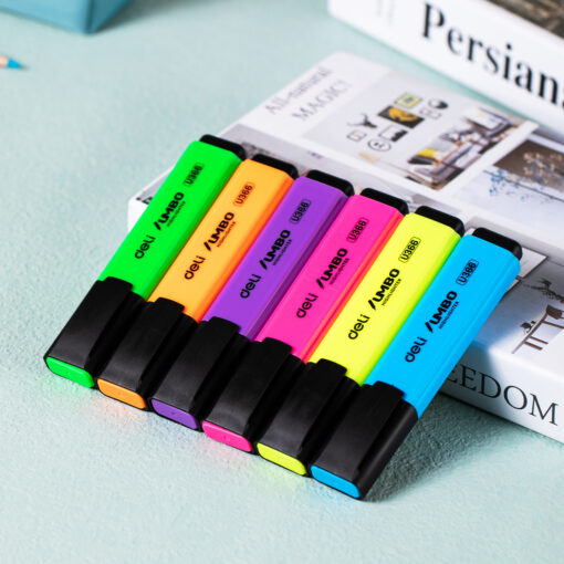 Bút highlight Deli EU366 - Ngòi vát đa năng mực tươi sáng khô nhanh