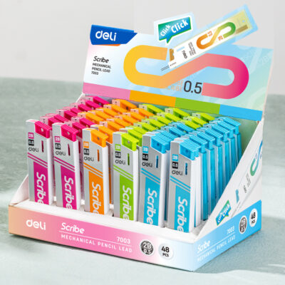 Ruột chì kim Deli E7003 - Hộp đựng thông minh lấy ngòi một lần nhấn