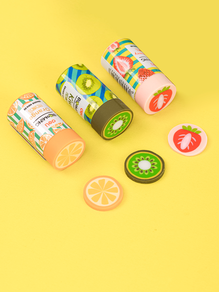 Tẩy hình hoa quả Deli EH01400 - Tạo hình 3D ngộ nghĩnh kích thích sáng tạo