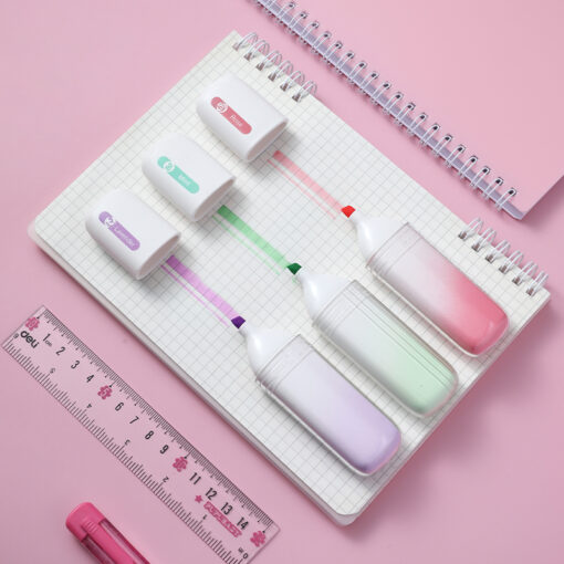 Bút highlight hương thơm Deli EU188-PK - Tỏa hương trái cây dịu nhẹ thư giãn