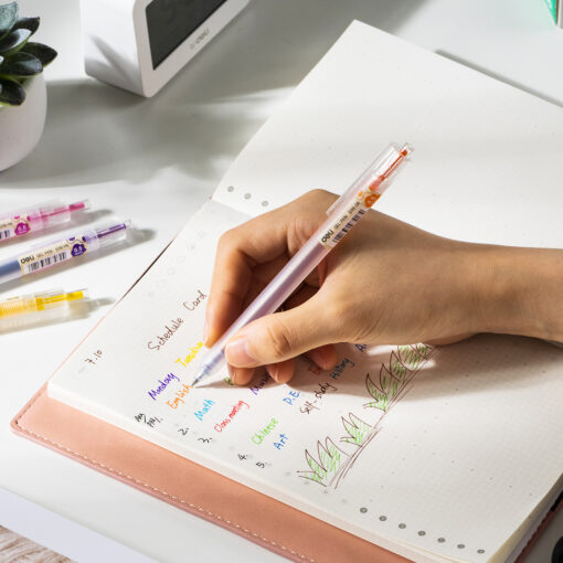 Bút Gel bấm Deli EG118 - Công nghệ mực siêu mượt giảm ma sát