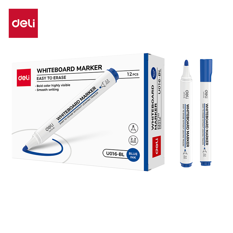 Bút dạ bảng Deli EU016 - Dễ dàng xóa sạch không để lại bóng mờ - Ảnh 2