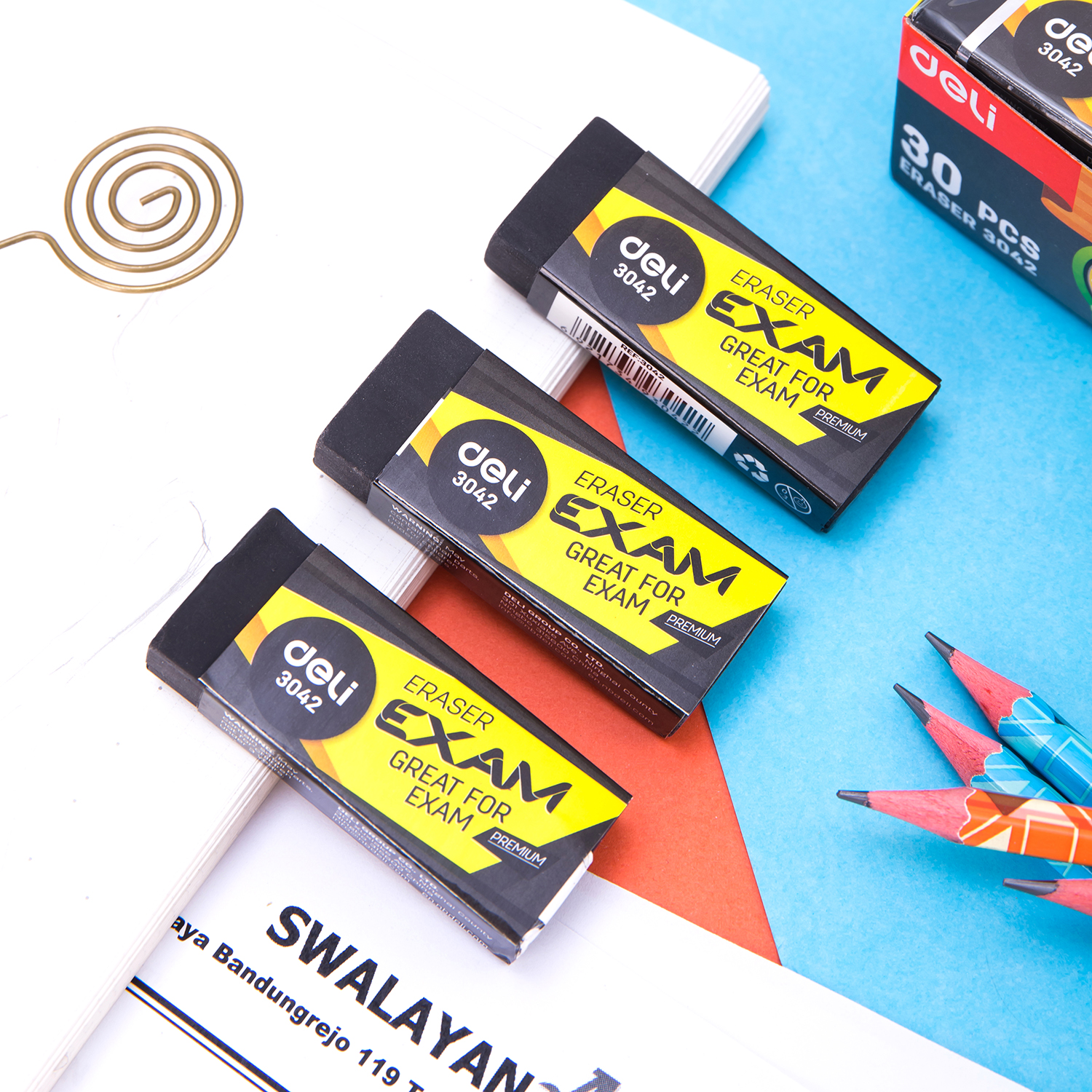Tẩy cao cấp Deli E3042 - Hiệu suất tẩy sạch vết chì đậm vượt trội - Ảnh 3