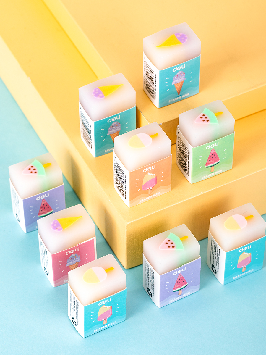 Tẩy chì Deli EH301 - Thiết kế nhỏ gọn xóa sạch mọi lỗi sai - Ảnh 3