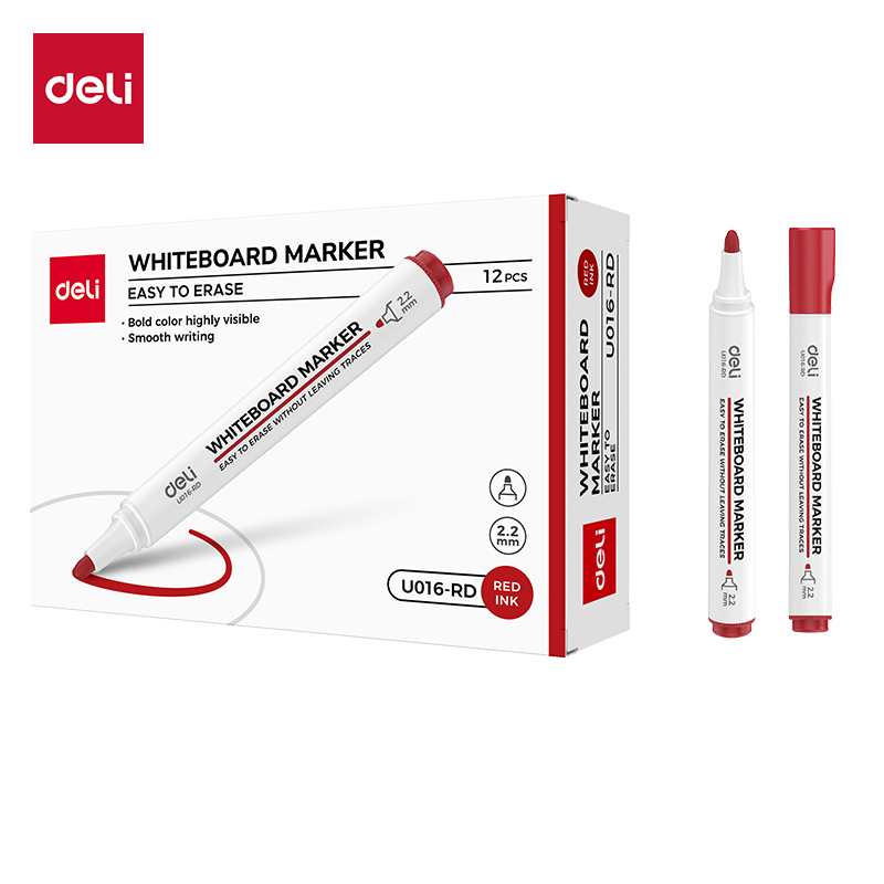 Bút dạ bảng Deli EU016 - Dễ dàng xóa sạch không để lại bóng mờ - Ảnh 4