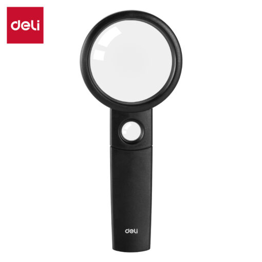 Kính lúp cầm tay Deli E9091 - Phóng đại rõ nét hỗ trợ đọc sách và soi chi tiết