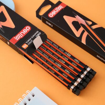 Bút chì gỗ Deli E37013 - Gỗ mềm dễ gọt ngòi chì bền khó gãy