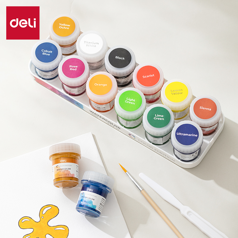 Màu nước Emotion Deli EC22 - Dạng tuýp tiện lợi màu loang tự nhiên - Ảnh 4