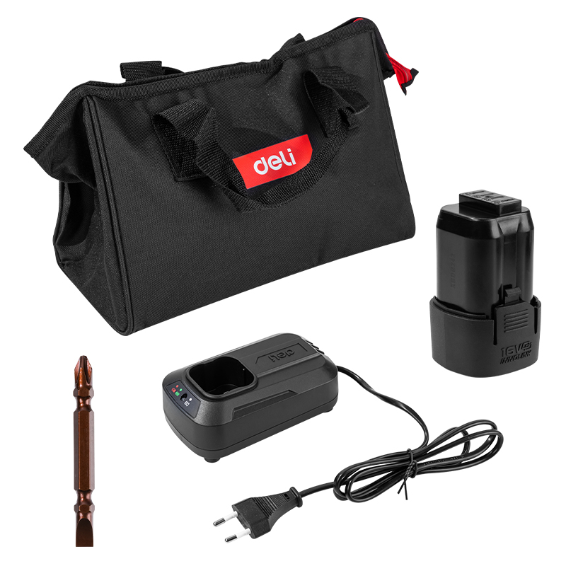 Máy khoan pin Deli EDE-DZ16-1D2 - Pin 16V bền bỉ thao tác linh hoạt mọi vị trí - Ảnh 2