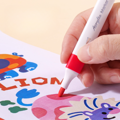 Bút màu Acrylic Marker Deli HM166 - Màu sắc tươi sáng bền màu trên mọi chất liệu