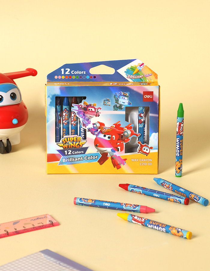 Bút sáp màu Deli EC21000 - Màu mịn mượt an toàn cho bé tập tô