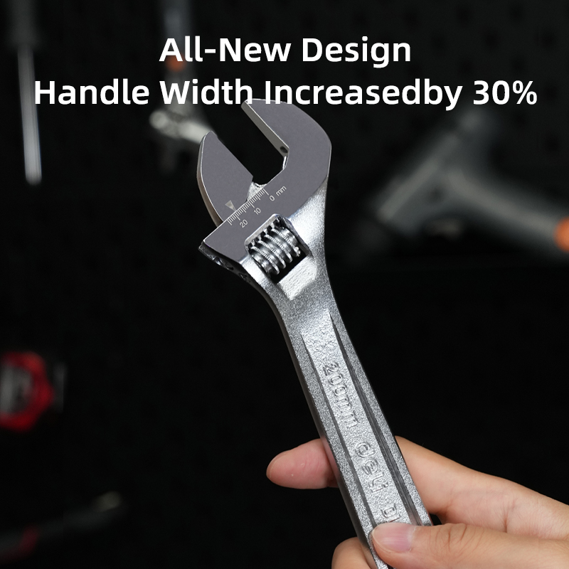 Mỏ lết Deli EDL008A - Con lăn mượt mà vặn ốc trơn tru không rơ lắc - Ảnh 3