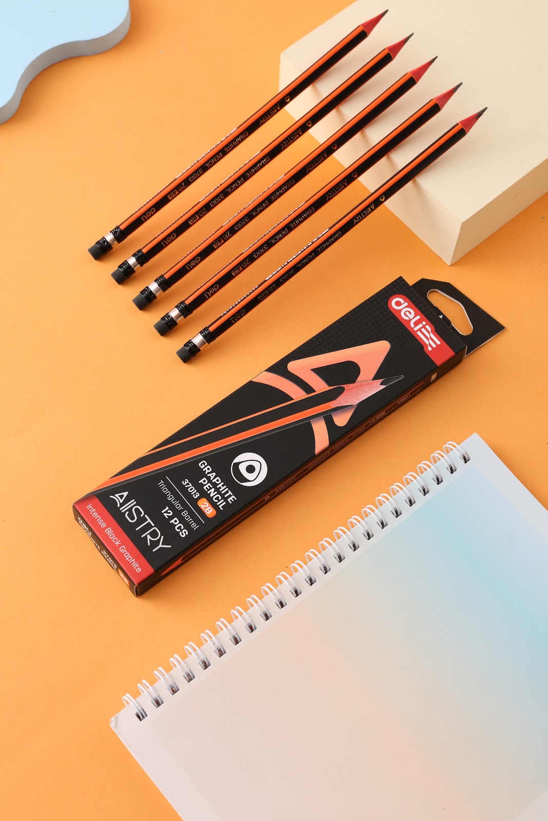 Bút chì gỗ Deli E37013 - Gỗ mềm dễ gọt ngòi chì bền khó gãy - Ảnh 2