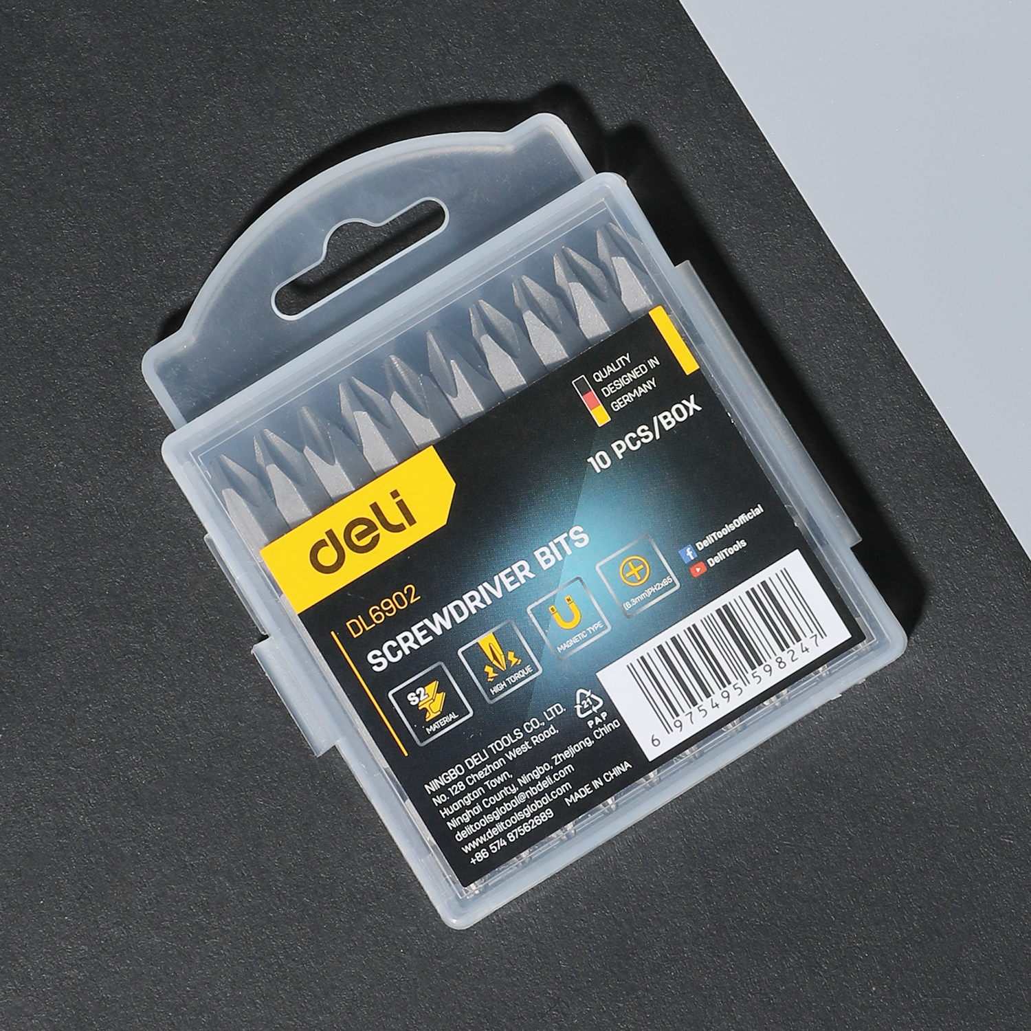 Đầu vít bake Deli EDL6902 - Độ cứng cao ôm khít ốc vặn không toét đầu - Ảnh 4