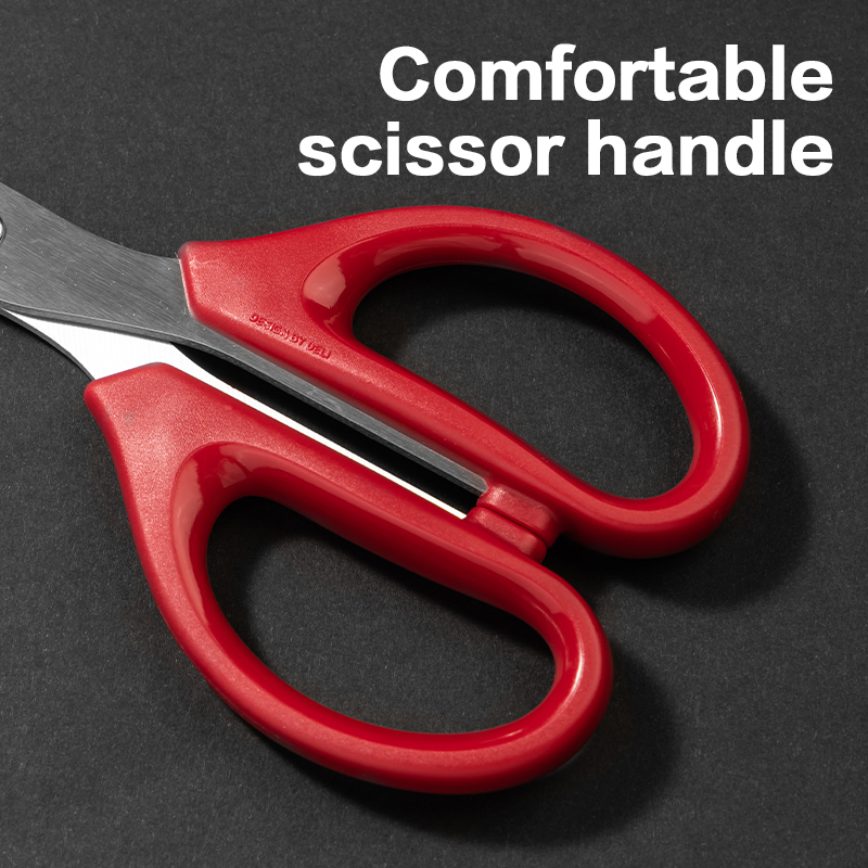 Kéo văn phòng Deli E6010 - Lưỡi thép không gỉ cắt bén ngọt êm tay - Ảnh 3